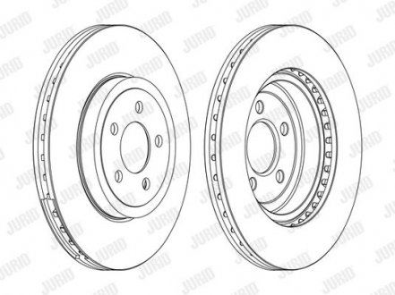 CHRYSLER Диск тормозной передний. 300C Chrysler 300C, Lancia Thema, Opel Insignia Jurid 562868JC-1