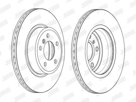 Купити Диск гальмівний BMW F10, F11 Jurid 562889JC (фото1) підбір по VIN коду, ціна 3012 грн.