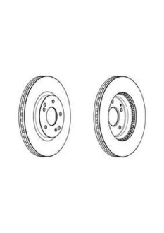 Диск гальмівний SsangYong Korando, Actyon Jurid 562984JC