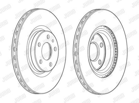 FIAT диск гальмівний передній Doblo 10- Fiat 500 Jurid 562988JC