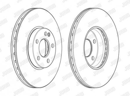 Диск гальмівний Mercedes W246, CLA-Class, W176 Jurid 562989JC-1