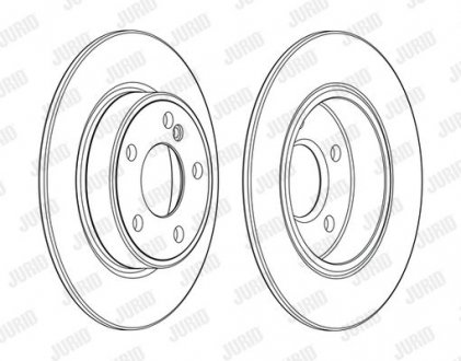 Диск гальмівний Mercedes W246, W176 Jurid 562995JC