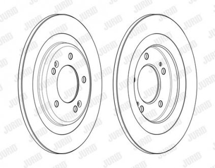 Купить Диск тормозной Hyundai I40 Jurid 563000JC (фото1) подбор по VIN коду, цена 1512 грн.