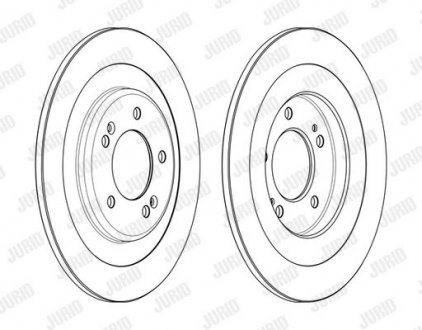 Купить Диск тормозной Hyundai I40 Jurid 563001JC (фото1) подбор по VIN коду, цена 1566 грн.