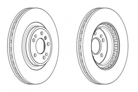 Диск тормозной Mercedes M-Class, GLE-Class Jurid 563002JC-1