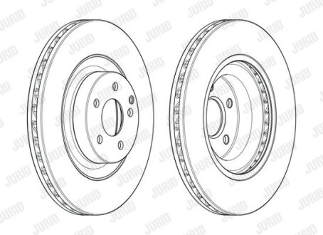 Диск гальмівний Mercedes GL-Class, W251, M-Class Jurid 563012JC-1