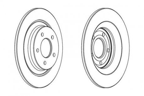 Диск тормозной Mazda 5 Jurid 563038JC