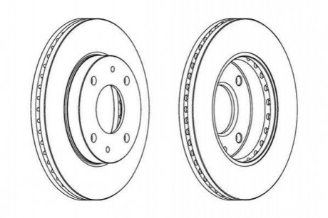 HYUNDAI Диск тормозной передний Sonata Hyundai Elantra, KIA Magentis, Hyundai Sonata Jurid 563083JC