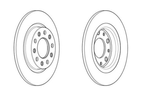 ALFA ROMEO Диск гальмівний задній GIULIETTA (940_) 1.4 TB (940FXF1A) 10-16 Jurid 563106JC