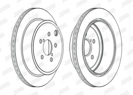 Диск гальмівний Subaru Outback, Legacy Jurid 563109JC