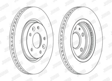 Диск тормозной Nissan Leaf Jurid 563120JC