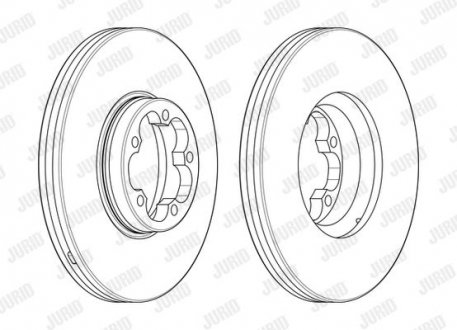 FORD Диск тормозной передн..Transit 13- Ford Transit Jurid 563122J-1