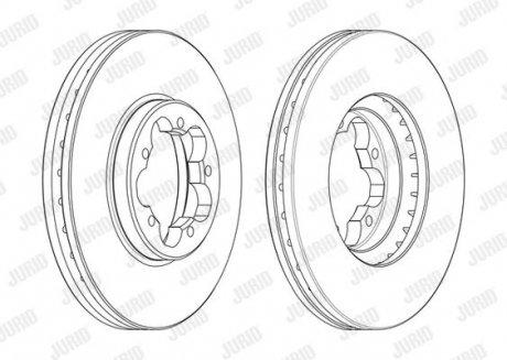 Диск тормозной Jurid 563123J