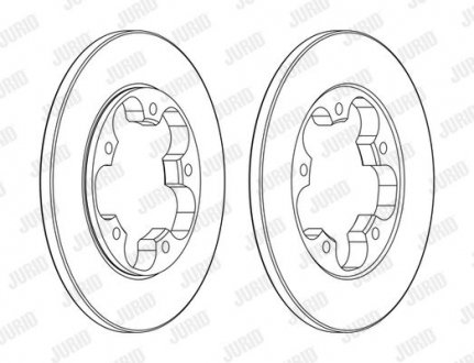 Диск тормозной Ford Transit Jurid 563138JC