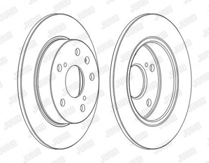 Купити Диск гальмівний Suzuki Swift, SX4, Vitara Jurid 563141JC (фото1) підбір по VIN коду, ціна 1365 грн.