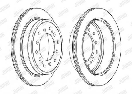 Диск тормозной Jurid 563157JC