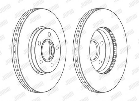 Диск тормозной Peugeot 607 Jurid 563160JC