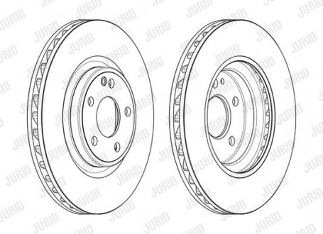 Диск гальмівний Mercedes W246, CLA-Class, W176, GLA-Class Jurid 563163JC