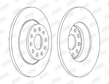 Купить Диск тормозной Volkswagen Golf, Audi A3, Q3, TT, Volkswagen Passat, Skoda Superb, Volkswagen Touran, Sharan, Tiguan, Skoda Kodiaq Jurid 563168JC (фото1) подбор по VIN коду, цена 1673 грн.