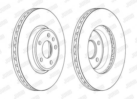 Диск тормозной Audi A4 Jurid 563174JC-1