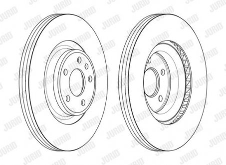 Купить Диск тормозной Audi A4 Jurid 563175JC-1 (фото1) подбор по VIN коду, цена 3576 грн.