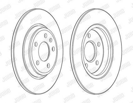 Диск тормозной Audi A4 Jurid 563177JC