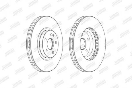 Диск тормозной Mercedes V-Class, Vito Jurid 569261J