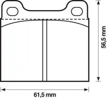 DB Тормозные колодки задние W123 -85 Volvo 960, 850, V70, S90, V90, XC70 Jurid 571279J