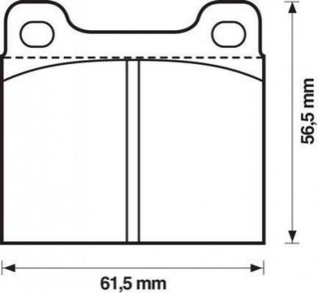 DB Тормозные колодки задние W123 -85 Mercedes T1/T2, G-Class Jurid 571279J