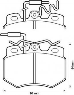 PEUGEOT Тормозные колодки передние 205,309,Citroen C15 Peugeot 407, Citroen C6 Jurid 571320J