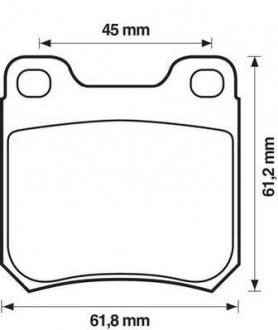 Купить Колодки тормозные дисковые Opel Omega, SAAB 900, Opel Vectra, SAAB 9-5, 9-3 Jurid 571389J (фото1) подбор по VIN коду, цена 780 грн.