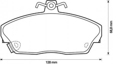 Купити HONDA КОЛОДКИ ГАЛЬМІВНІ ПЕРЕДНІ Concerto 1.5 16V 90-,Civic VI,VII,Rover 200,400,45,800 Honda Civic Jurid 571438J (фото1) підбір по VIN коду, ціна 1049 грн.