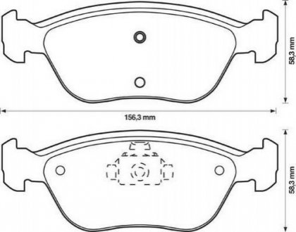 Купить VOLVO Тормозные колодки дисковые C70,V70 98-00 Volvo 850, V70, C70, XC70 Jurid 571457J (фото1) подбор по VIN коду, цена 1273 грн.