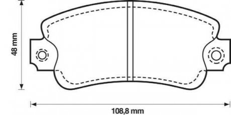 FIAT Колодки тормозные передние PANDA 82-,REGATA 83-,UNO Jurid 571464J