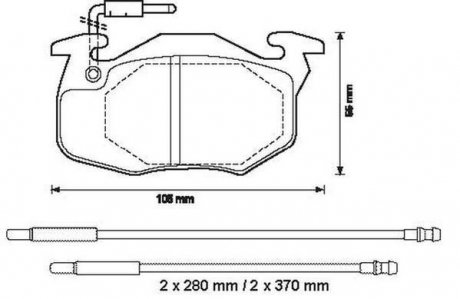 Купить CITROEN Тормозные колодки передние ZX 91-,Peugeot,Renault Clio Peugeot 306 Jurid 571525J (фото1) подбор по VIN коду, цена 688 грн.