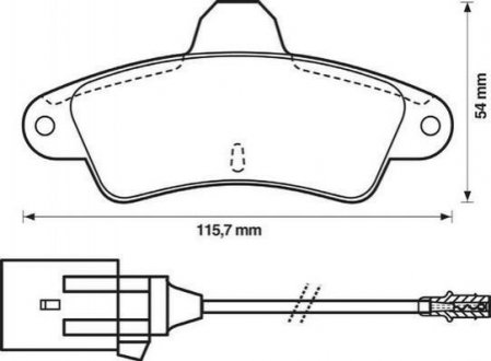 Колодки гальмівні задн MONDEO 1.6-2.0 93- Citroen C3, C2 Jurid 571755J