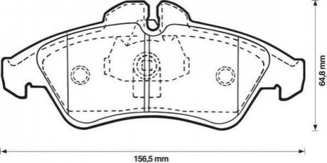 Купить DB Колодки тормозные передн. SPRINTER 95,200 96- Mercedes W901, W902, Vito, V-Class, W903, Volkswagen LT, Mercedes W904, W909 Jurid 571844J (фото1) подбор по VIN коду, цена 1084 грн.