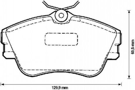 VW Гальмівні колодки передні.T4 Jurid 571847J