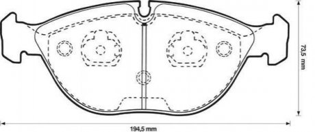 Купить Тормозные колодки перед. DB 4,3/5,5 W202/210 AMG 97- BMW E38, Mercedes W210, Volkswagen Passat, Mercedes S210, W202, CLK-Class, Audi A8, A4, Mercedes S202, Volkswagen Golf, Mercedes W220 Jurid 571872J (фото1) подбор по VIN коду, цена 2207 грн.