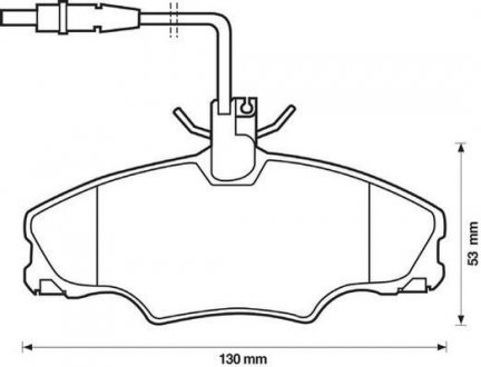 PEUGEOT Гальмівні колодки передні. 406 1.6/1.8 95- Peugeot 406 Jurid 571897J
