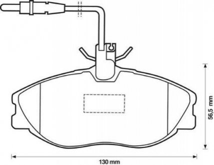 Купить Колодки тормозные передние 406 1.9-2.1TD 95- Peugeot 406, 306, Citroen Xsara, Peugeot 607, BMW E93 Jurid 571898J (фото1) подбор по VIN коду, цена 1240 грн.