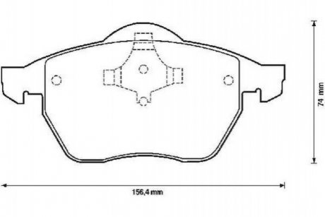 Купити КОЛОДКИ ГАЛЬМІВНІ ПЕРЕДНІ SHARAN,FORD GALAXY 95- Volkswagen Sharan, Ford Galaxy Jurid 571900J (фото1) підбір по VIN коду, ціна 1228 грн.