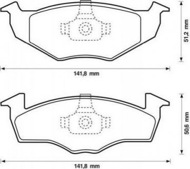 Купить VW Тормозные колодки передн.Polo,Skoda Fabia Volkswagen Polo, Skoda Fabia, Roomster Jurid 571923J (фото1) подбор по VIN коду, цена 988 грн.