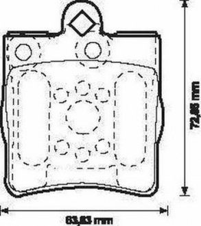 Купить Колодки тормозные дисковые Mercedes A124, A207, A238, C124, C207, C238, C140, W210, W202, S202, CLK-Class, S210, W203, S203 Jurid 571925J (фото1) подбор по VIN коду, цена 901 грн.