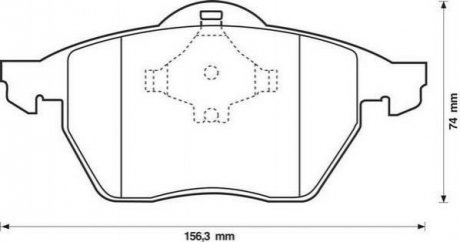 AUDI КОЛОДКИ ГАЛЬМІВНІ ПЕРЕДНІ PASSAT 2.0 16V 99- Jurid 571935J