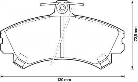 Колодки тормозные S40 V40 CARISMA Jurid 571940J