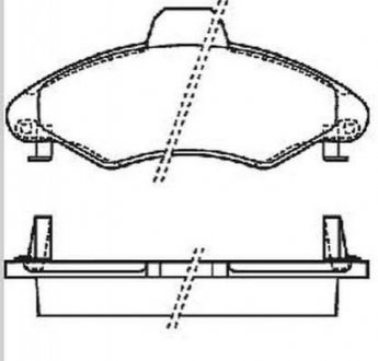 Колодки тормозные передние ESCORT 1.3I,1.4I 97- Ford Escort Jurid 571964J