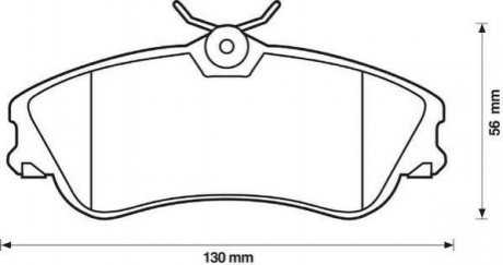 Купить CITROEN Колодки тормозные передние XSARA PICASSO 00- Citroen Xsara, Peugeot 206, Citroen Berlingo Jurid 571966J (фото1) подбор по VIN коду, цена 1103 грн.