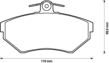 Колодки гальмівні дискові Jurid 571969J