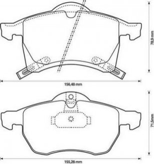 Купить OPEL Тормозные колодки передн. Astra G/H, Combo,Zafira Opel Meriva, Astra, Zafira, Combo, Corsa Jurid 571975J (фото1) подбор по VIN коду, цена 1148 грн.